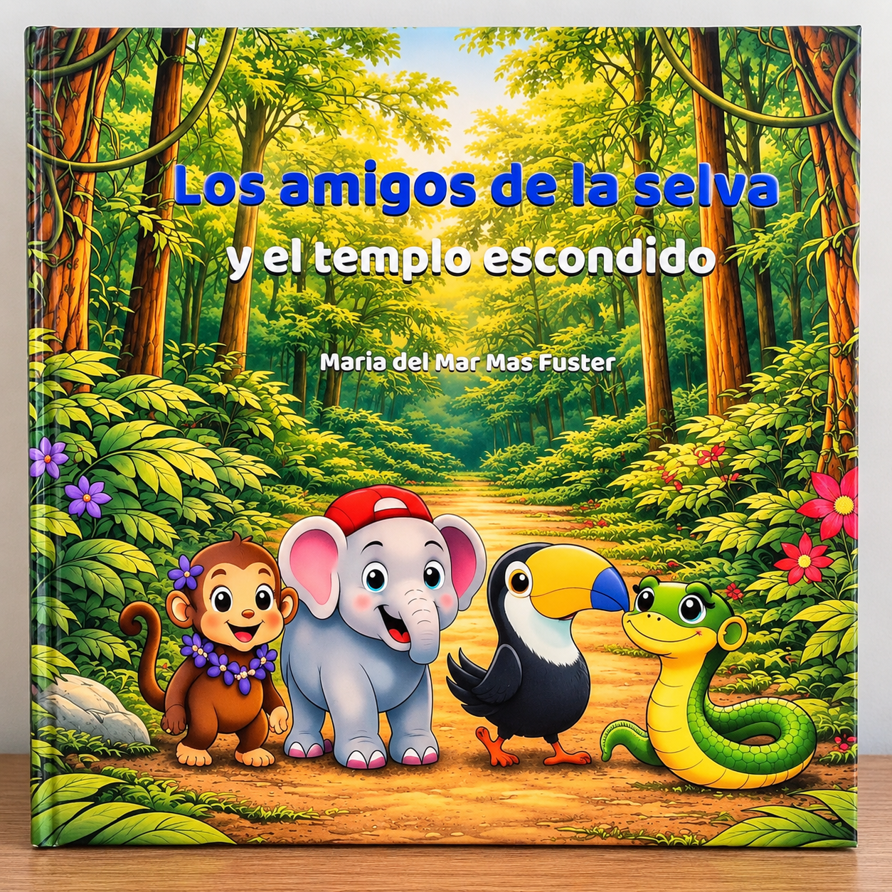 Portada de Los amigos de la selva y el templo escondido